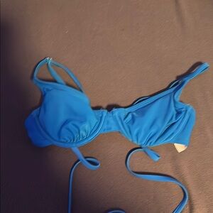 No Boundaries Bright Blue Swim Top